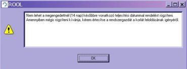 figyelmeztető üzenet