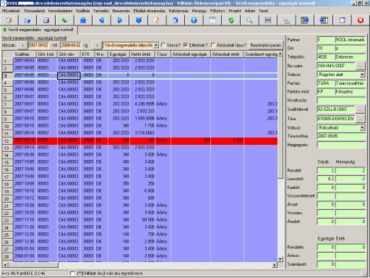 vevői megrendelés-egységár kontroll munkafüzet